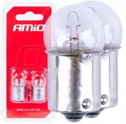 Set 2 becuri cu halogen soclu R5W BA15s alimentare 12V 