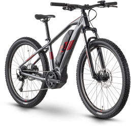 Bicicleta Electrica Raymon HardRay E 3.0 - 27.5 Inch M Gri-Rosu 