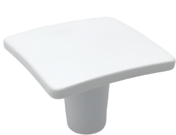 Buton pentru mobila Adan finisaj alb 32x32 mm 