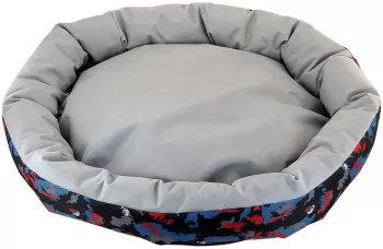 Culcus din material impermeabil pentru caine/pisica model Camuflaj 77 cm 