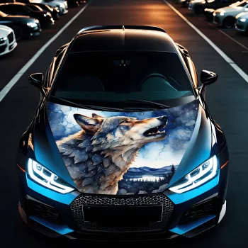 Folie Capota Auto Hood Art rezistenta la exterior marime L 180 x 130cm - Cod AVX-CAPOTA-030L 