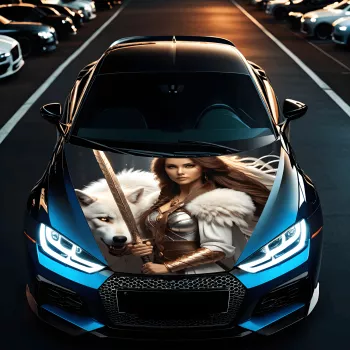 Folie Capota Auto Hood Art rezistenta la exterior marime S 150 x 110cm - Cod AVX-CAPOTA-006S 