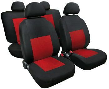 Huse scaun Sport Negru/Rosu 