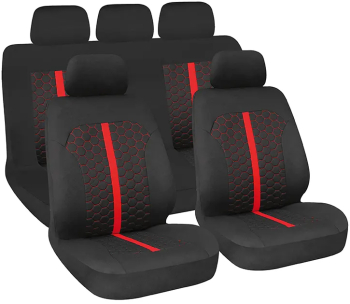 Huse scaun Stinger Negru/Rosu 
