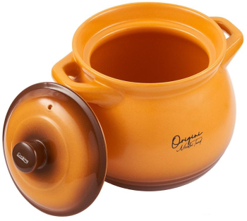 Oala ceramica cu capac Cooking by Heinner - Origini Chef Nicolai Tand 14.5 x 16 cm 3 L 