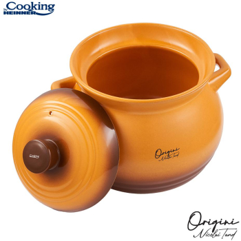 Oala ceramica cu capac Cooking by Heinner - Origini Chef Nicolai Tand 19 x 19.5 cm 6 L 