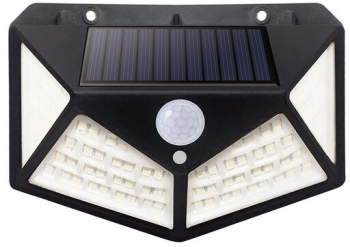 Proiector solar led 480 lm senzor de miscare PIR IP65 1200 mAh 6 W 