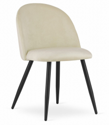 Scaun bucatarie/living Artool Bello catifea metal bej 46x42.5x76.5 cm 