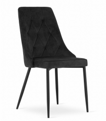 Scaun bucatarie/living Artool Imola catifea metal negru 48.5x61x93.5 cm 
