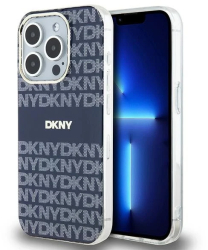 Husa iPhone 15 Pro Max - DKNY IML Mono & Stripe MagSafe DKHMP15XHRHSEB - Blue 