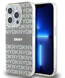 Husa iPhone 15 Pro Max - DKNY IML Mono & Stripe MagSafe DKHMP15XHRHSEE - Beige 