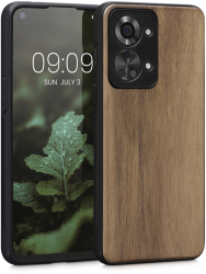 Husa Kwmobile pentru OnePlus Nord 2T Lemn Maro 58766.18 