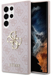 Husa pentru Samsung Galaxy S23 Ultra - Guess Hardcase 4G Big Metal Logo GUHCS23L4GMGPI - Pink 