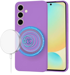 Husa pentru Samsung Galaxy S24 FE - Techsuit SoftFlex MagSafe - Purple 