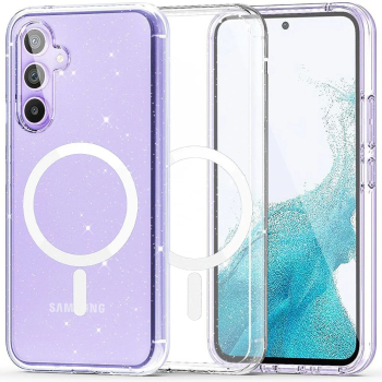 Husa pentru Samsung Galaxy S24 FE - Techsuit SparkleSkin Series - Clear 