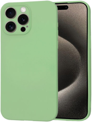 Husa Silicon pentru Apple iPhone 15 Pro Max Marmalis SoftFlex Mint Green 