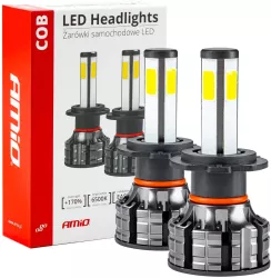 Instalatie LED COB 2Side AMiO compatibil H7 destinat competitiilor auto sau off-road 