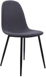 Scaun bucatarie/living Artool Dart catifea metal gri si negru 43x39x87 cm 