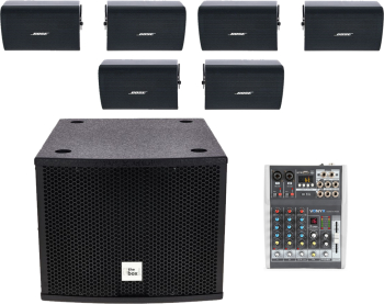 Sistem audio ambiental 6.1 Subwoofer activ + 6 Bose FS2SE Bluetooth USB 