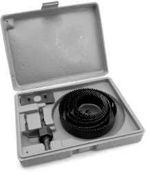 Carote pentru gips-carton rigips lemn plastic PVC set 8  buc 64-127  mm Richmann 