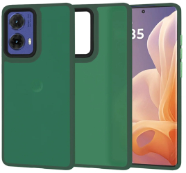 Husa pentru Motorola Moto G85 - Techsuit HaloFrostA Series - Midnight Green 