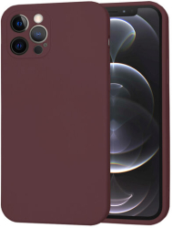 Husa Silicon pentru Apple iPhone 12 Pro Marmalis SoftFlex Plum Red 