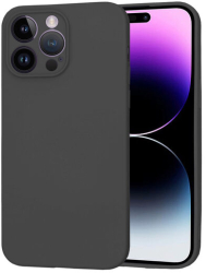 Husa Silicon pentru Apple iPhone 14 Pro Max Marmalis SoftFlex Black 