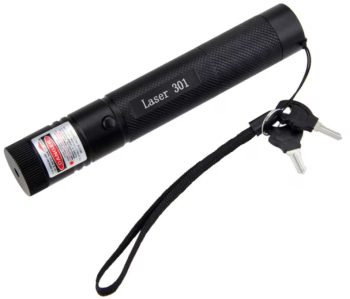 Laser pointer cu fascicul verde foarte puternic corp metalic 