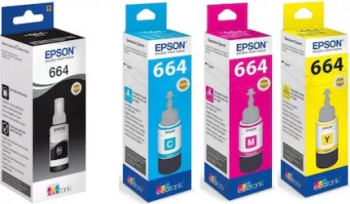 Pachet cartuse cerneala T6641 negru T6642 cyan T6643 magenta T6644 galben Epson original 27000 pagini