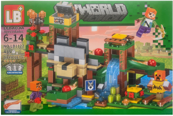Set de constructie Minecraft My World cu parti mobile 435 piese 