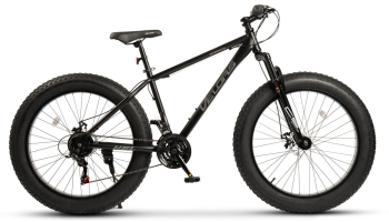 Bicicleta MTB-HT Fat Bike Velors Hercules V2619D 26 Negru/Gri 21 Viteze Echipare Shimano Frane Disc Cauciucuri Late 26x4.0 