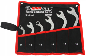 Set 6 chei combinate tip S 10-19mm 6bucati piese Chrome-Vanadium Cr-V M58167 