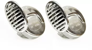 Claxon auto cromat 12V 2 buc CHR-01 
