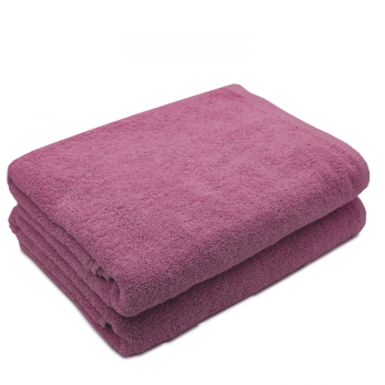 Set 2 Prosoape De Corp Bumbac 100 600Gsm Somnart 70X140Cm Roz 