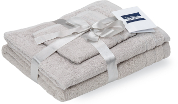 Set Prosoape Bumbac Somnart 600Gsm De Fata 50X90 Cm + De Corp 70X140 + De Maini 30X50 Cm Gri 
