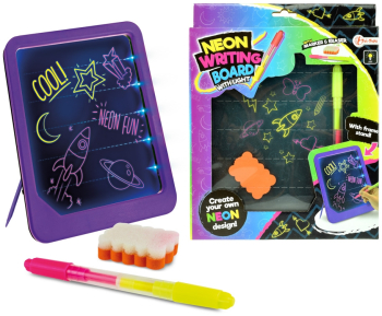 Tablita pentru scris cu marker si burete neon - Toi-Toys 