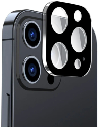 Folie Camera pentru iPhone 16 Pro / iPhone 16 Pro Max - Techsuit Full Camera Glass - Black 