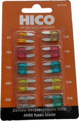 Set sigurante plate mini 10 buc 