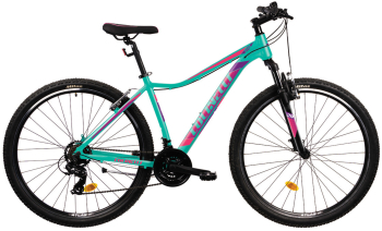 Bicicleta MTB Colinelli COL22 Marimea M 29 inch Turcoaz Schimbator Shimano 21 Viteze Cadru Aluminiu Frane V - Brake 