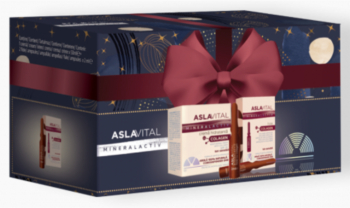Caseta Cadou Aslavital Mineralactiv Crema Hidratanta si Fiole cu Colagen 