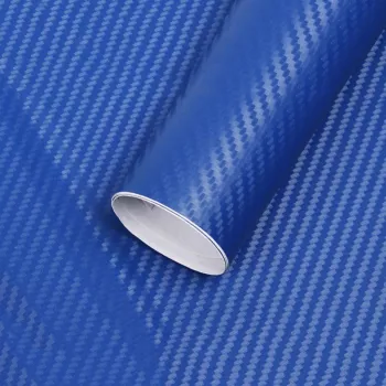 Folie colantare auto Carbon 3D - Albastru 3m x 1 27m 