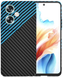 Husa pentru Oppo A79 5G / OnePlus Nord N30 SE - Techsuit Carbonite FiberShell - Blue Pulse 