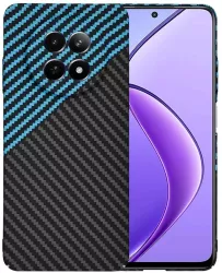Husa pentru Realme 12 / 12x - Techsuit Carbonite FiberShell - Blue Pulse 