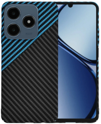 Husa pentru Realme C63 / C61 - Techsuit Carbonite FiberShell - Blue Pulse 