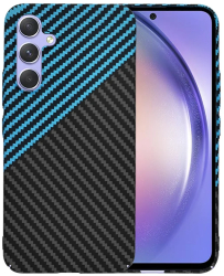 Husa pentru Samsung Galaxy A54 - Techsuit Carbonite FiberShell - Blue Pulse 