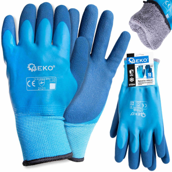 Manusi de iarna impermeabile izolate bumbac / latex marimea 10 Geko G75044 