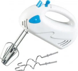 Mixer de mana 250W 7 Viteze 4 palete din otel inoxidabil Alb 