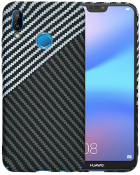 Husa pentru Huawei P20 Lite - Techsuit Carbonite FiberShell - Stealth Gray 