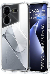 Husa pentru Tecno Pova 5 Pro Marmalis Shockproof Clear Silicone Clear 