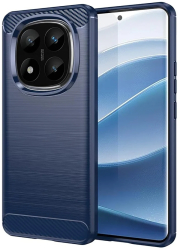 Husa pentru Xiaomi Redmi Note 14 Pro+ - Techsuit Carbon Silicone - Blue 